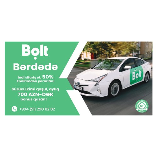 Bolt billboard dizaynı, billboardların sifarişi, reklam billboardları, billboard elanları