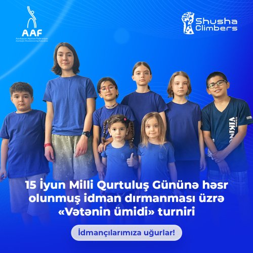 Shusha climbers, idman postlari, idmanci reklam postu, smm dizayn, idman kompleksi reklami