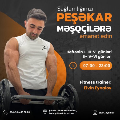 Fitness dersi, qrafik dizayn, idman reklam postu, fitness reklamlari