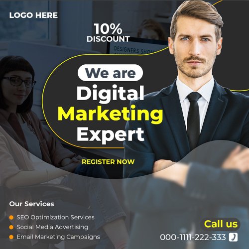 Digital marketinq postu, marketinq ucun qrafik dizaynlar, smm ucun postlar