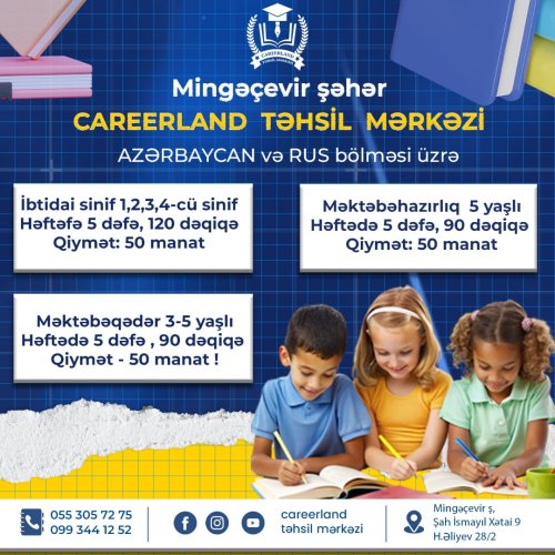 Careerland Təhsil Mərkəzi, təhsil dizaynları, instagram dizaynları, təhsil elanları, post dizayn elanları, VT0010