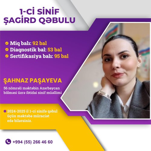 Şahnaz Paşayeva, məktəbəqədər hazırlıq, kurs elanları, təhsil postları, instagram dizaynları