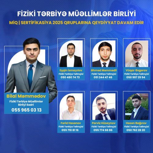 Fiziki tərbiyə müəllimlər birliyi, reklam dizaynları, post dizayn sifarişi, instagram postları, təhsil mərkəzləri üçün dizaynlar