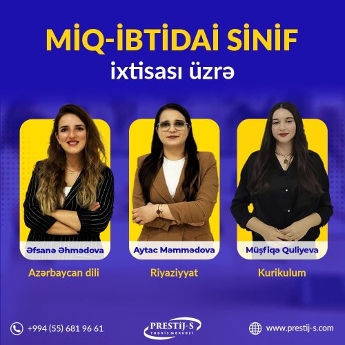 Prestij-S tədris mərkəzi, instagram postları, post dizayn sifarişi, miq üzrə hazırlıq, postların dizayni