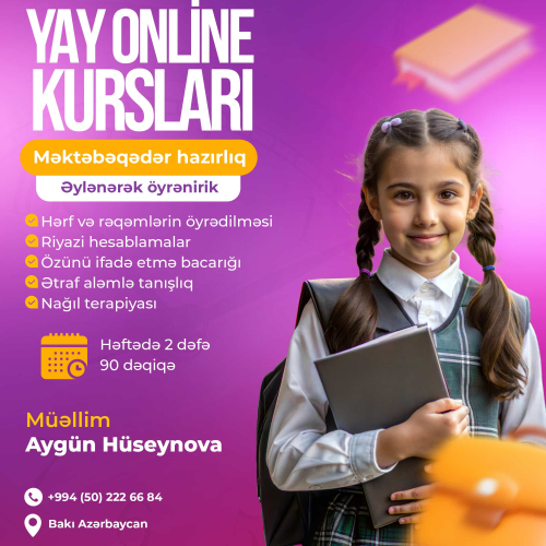 Yay mektebi reklami, smm post dizaynlar, kurs elanları, təhsil dizaynları, post dizayn reklamı