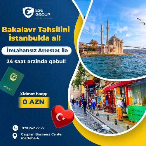 Xaricdə təhsil postu, tehsil posteri, xaricdə təhsil reklamı, vizual poster dizaynı