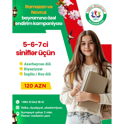 Reklam postları, kurslar üçün dizaynlar, abituriyent hazırlığı kursları, instagram dizaynları