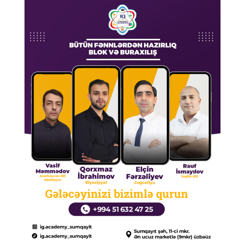 Təhsil mərkəzi vizual dizayn, təhsil reklam kampaniyası, tədris mərkəzi sosial media reklamı