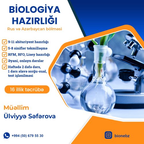 Instagram dizaynları, Biologiya hazırlığı, təhsil dizaynları, Biologiya dərsləri, Ülviyyə Səfərova biologiya müəllimi, təhsil elanları, NT00090