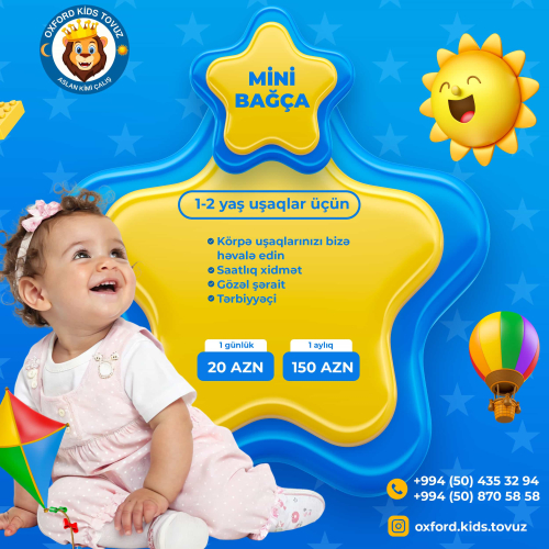 Uşaq bağçasi poster dizaynları, Oxford Kids Uşaq bağçası postu, bağça dizaynları