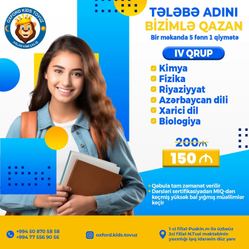 Tədris mərkəzi üçün post dizaynı, abituriyent kursları üçün dizaynlar, vizual post dizayn, dərs hazırlığı reklam postu