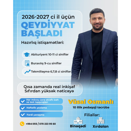 Müəllimlər üçün peşəkar dizayn xidməti, hazir tehsil postu numunesi, qrafik dizayn xidməti