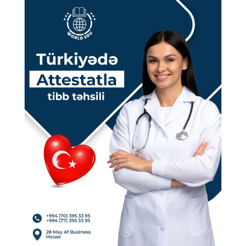 Xaricdə təhsil kursları üçün reklam dizaynları, instagram postu, təhsil dizaynı, Türkiyədə atestatla təhsil elanları