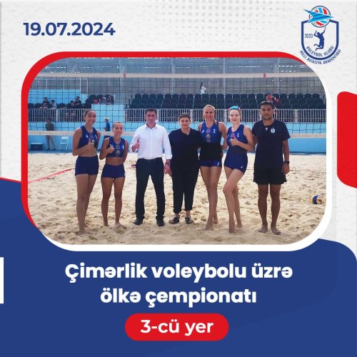 Çimərlik voleybolu reklamları, voleybol post dizaynları, milli aviasiya akademiyası, NF00027