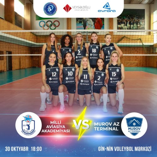 Voleybol reklam dizaynlari, Milli Aviasiya Akademiyasi, voleybol postu, instagram postları, poster dizayn sifarişi, kreativ postlar