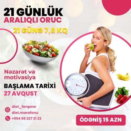 Dietoloq üçün dizaynlar, poster sifarişi, instagram dizaynları, Diet Marafonu, VF0002