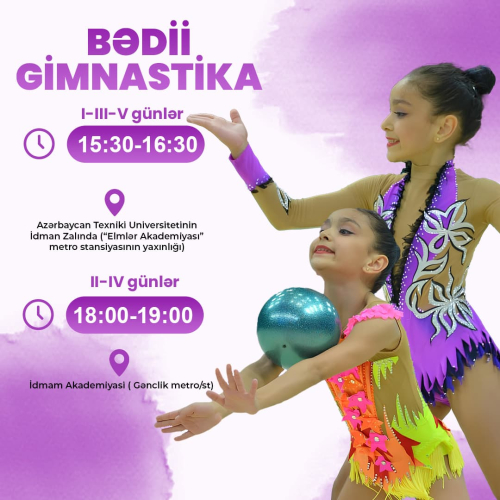 İdman dizaynları, Gimnastika dərsləri, poster dizayn sifarişi, reklam postları, bədii gimnastika üçün post