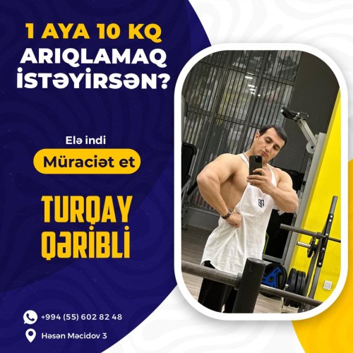 Treynerlər üçün dizayn reklamları, Mesqçi Turqay Qeribli, instagram dizaynları, poster dizaynlar, fitness reklamları, NF00031