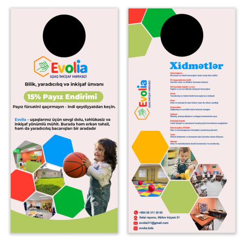 Professional flayer hazırlanması, flayer dizayni qiymeti, cap dizaynlari, usaq baxcasi flayeri, flayer sifarisi