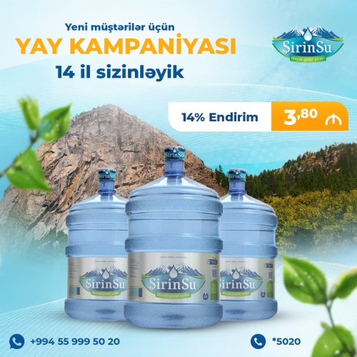 Postların nümunəsi, poster dizayn sifarişi, instagram dizaynları, su şirkəti postları
