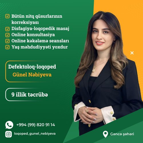 Loqoped poster dizaynları, Defektoloq Loqoped Günel Nəbiyeva, Psixoloq postları, dizayn sifarişi, instagram dizaynları