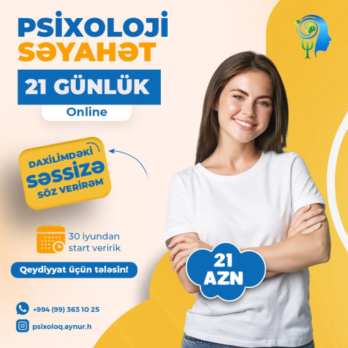Psixologiya postu, psixoloqlar ucun reklam, reklam posteri qiymeti, post dizayn qiymeti