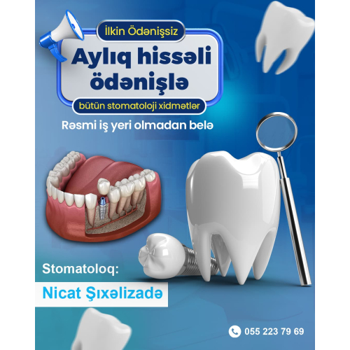 Diş həkimləri üçün poster, həkim postu, post qiyməti, post sifarişi, tibb reklam dizaynı