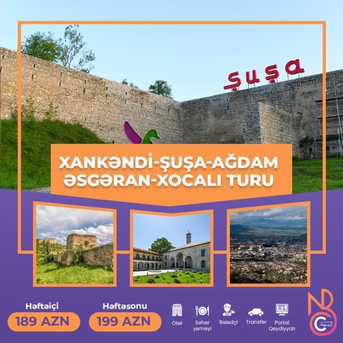 Şuşa turu, turizm dizaynları, instagram dizaynları, turizm postları, turizm reklamları, Turizm Agentlikləri üçün dizayn reklamları, NTUR00031