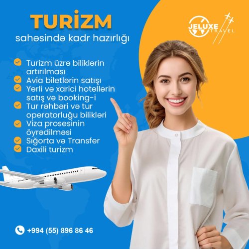 Jeluxe Travel, turizm dizaynları, turizm elanları, post dizaynlar, turizm dərsi reklam postu