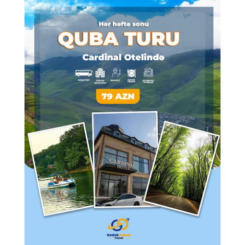 Turizm reklam dizaynı Bakıda, Azərbaycan daxili tur dizayn, bölgə turları reklam dizaynı, istirahət turu reklam postu