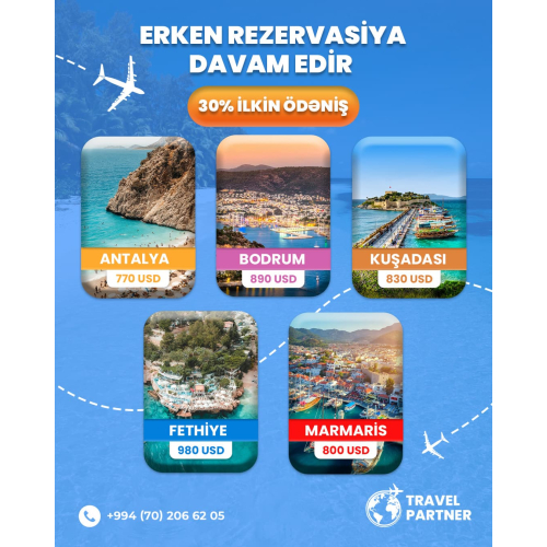 Turizm post dizaynı, reklam postu, instagram post dizaynı, ölkə xarici qrup turları, tur paket elanları