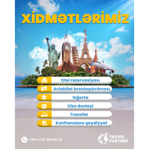 Turizm xidməti reklami, travel post dizayni, qrafik dizayn qiymetleri, munasib qiymete postlar