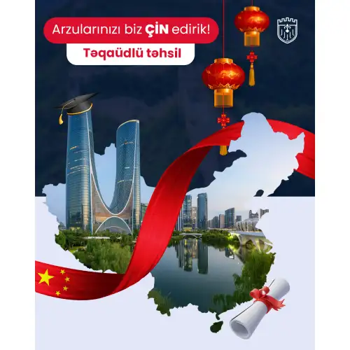 Təqaüdlü təhsil postları, xaricdə təhsil reklam postları, cinde tehsil reklami