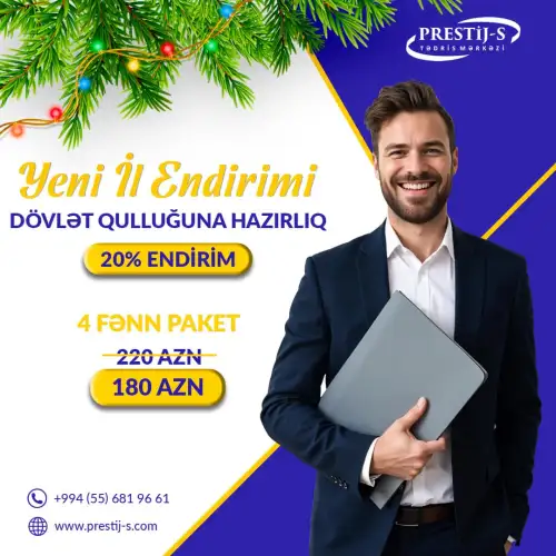 Prestij S Tədris Mərkəzi, sosial medi postları, dövlət qulluğuna hazırlıq kursları, reklam poster dizaynları, təhsil postları