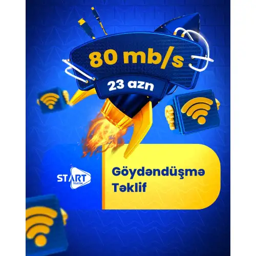İnternet şəbəkəsi üçün postlar, Start Telecom post dizayn sifarişi, instagram postu, reklam postları