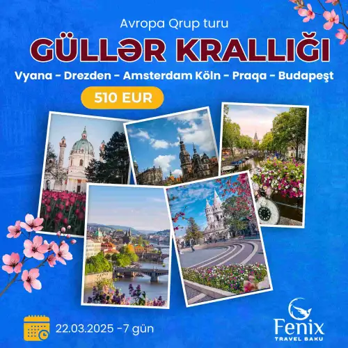 Avropa qrup turu, turizm turları, poster dizayn sifarişi, Fenix Travel Turizm Agentliyi, turizm dizaynları